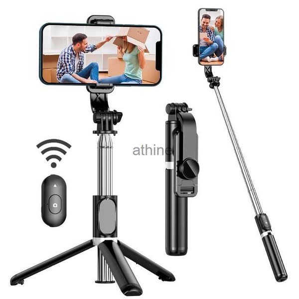 Monopiedi per selfie Treppiede per selfie Treppiede portatile Supporto per telefono cellulare Telecomando wireless compatibile con Android YQ240110