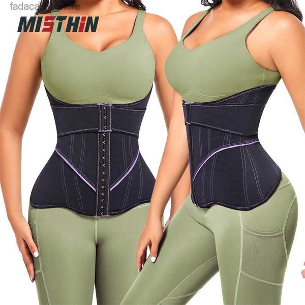 Vita pancia Shaper MISTHIN Vita nera Body Shaper Abito da sposa Cincher Cintura per il sudore Allenamento Fasciatura Pancia Avvolgere Sport Slim Fajas Cintura Q240110