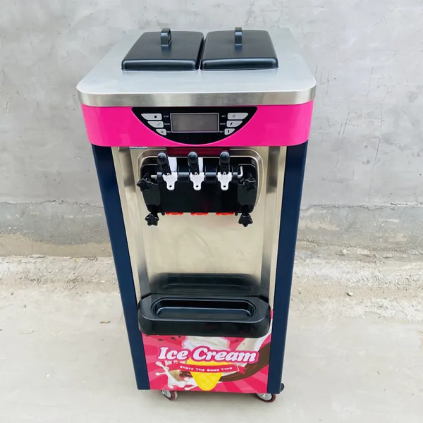 Máquina de fazer sorvete vertical com suporte automático, máquina de linha de fabricação de sorvete duro doméstico