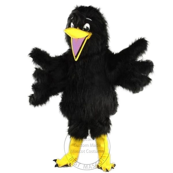 Хэллоуин, высокое качество, костюм талисмана черной птицы для вечеринки, продажа талисмана персонажа из мультфильма, бесплатная доставка, поддержка настройки