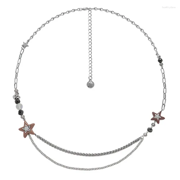 Ожерелья с подвесками Eetit, индивидуальная смола, звезда, пластиковые бусины, цепочка, длинное ожерелье на шею, стильный уникальный дизайн, опал, медь, модные ювелирные изделия, подарок