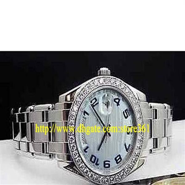 store361 chegam novas relógios 39mm Platinum PEARLMASTER Glacier Blue Wave Árabe 18946282Z