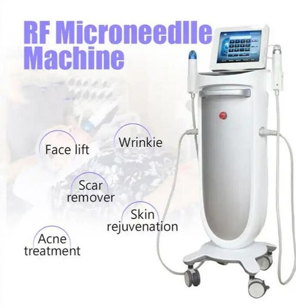 Использование в клинике 2 в 1 Дробная RF-микроигольная машина Удаление пигментных шрамов от прыщей, морщин и растяжек RF-микроиглы Подтяжка лица Омоложение кожи Косметическая машина