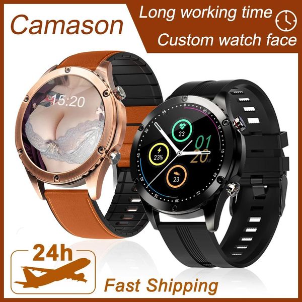 Dispositivi Camason Smart Watch Dial Call Smartwatch Uomo Sport Fitness Bracciale Orologio Orologi per Android Apple Xiaomi ect.Bluetoothcall