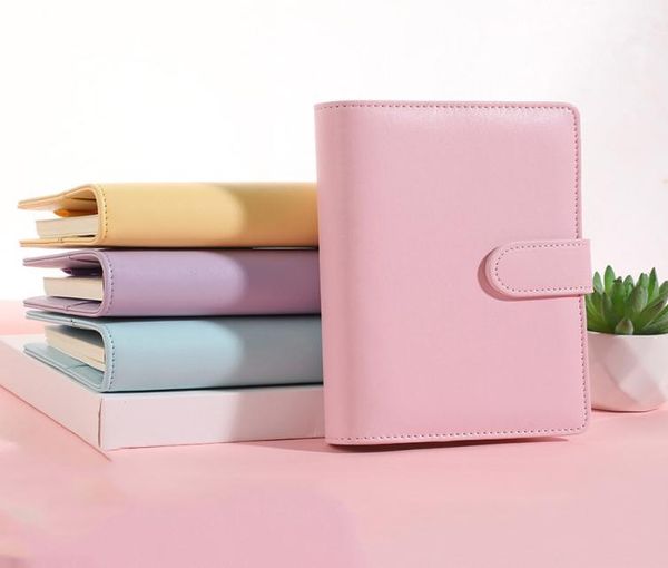 Настраиваемый логотип A5 Macaron Color Notebook Блокнот из искусственной кожи 80 г Бумага Dowling Дневник Журнал Записные книжки Расписание Memo Sketch9438684