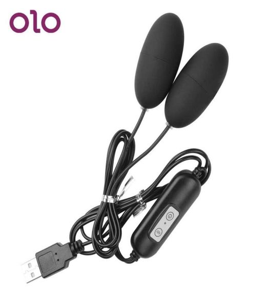 OLO 12-скоростной USB-вибратор-пуля, стимулятор клитора, двойное вибрирующее яйцо, женская мастурбация, секс-игрушки для женщин, продукт для взрослых P08188675307