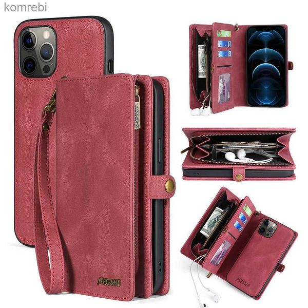 Handytaschen Brieftasche PU Mode tragbare Ledertelefonhülle für iPhone 6 6S 7 8 Plus X XS XR XSMax SE2020 11 12 13 14 15 Mini Pro ProMaxL240110