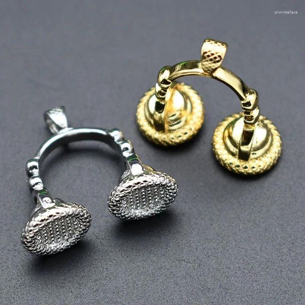 Kolye Kolyeleri Benzersiz Tasarım Takı Yapımı Malzemeleri Gümüş Altın Kaplama Kadın Erkekler İçin Gerçekçi Kulaklık