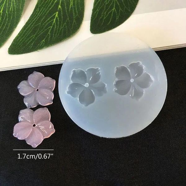 Anéis 10 estilos de flor 3d molde de silicone resina camélia peônia margarida flor de lótus pingente jóias fazendo ferramentas moldes de resina epóxi