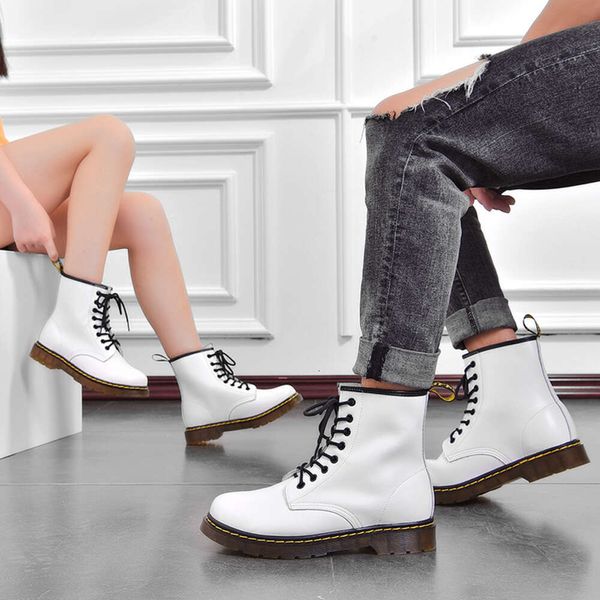 Inverno quente pele superior masculino de alta qualidade couro feminino curto moda casual branco ao ar livre botas de tornozelo masculino