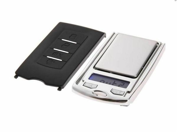 Autoschlüssel-Designwaage, 100 g, 200 g x 0,001 g, Mini-elektronische digitale Schmuckwaage, Taschen-Gramm-LCD-Display7588935