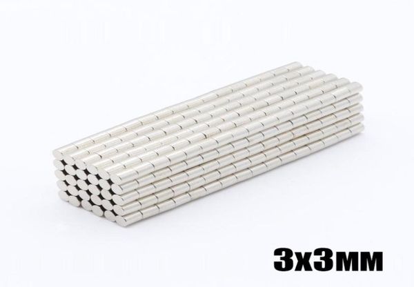 100 pz N35 Magneti Rotondi 3x3mm Neodimio Permanente NdFeB Forte Potente Magnetico Mini Piccolo magnete1651649