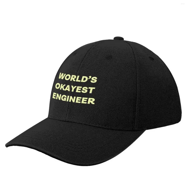 Ball Caps World's Okayest Engineer Baseball Cap Strandtasche Trucker Hats Black Hat Drop Für Männer Frauen