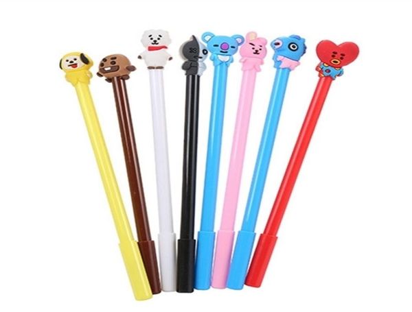 40 pezzi Cartoon Dog Gel Inchiostro Regalo Studente Forniture per ufficio Test Cute Kawaii Cancelleria Animale Penna 2103306140728