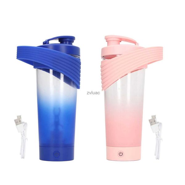 Wasserflasche Sport-Rührbecher Wasserdicht Leistungsstarke elektrische Protein-Shaker-Flasche USB wiederaufladbar 800 ml für Milchshakes für Proteinmischungen YQ240110