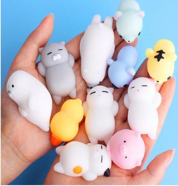 Squishy Min Change Color Cute Cat Антистресс Squishy Ball Squeeze Mochi Rising Abreact Мягкая липкая игрушка для снятия стресса Забавная игрушка в подарок DL7935359