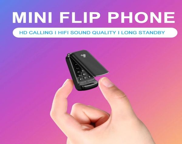 Desbloqueado Ceia Mini Único Cartão SIM Celulares Bluetooth 30 Sincronizar Música Pequeno Bolso Sobressalente Flip Cover Teclado Móvel Pho2339986