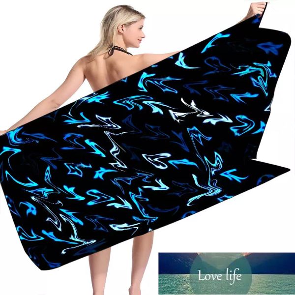 Дизайнерское пляжное полотенце, летнее 160X80 см, с принтом «Старый цветок», женское домашнее банное полотенце, длинные банные полотенца из микрофибры для девочек, подарок
