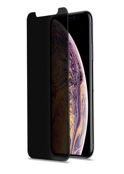 Vetro temperato anti-spia per iPhone X XR XS 12 11 Pro Max Protezione schermo privacy per iPhone 8 7 6 Plus 5 Pellicola protettiva1634535