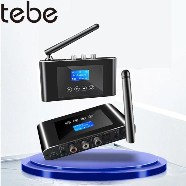 Altoparlanti Tebe Dac Convertitore Audio Bluetooth 5.0 Ricevitore Trasmettitore Adattatore Coassiale Ottico a Rca 3.5mm Aux Amplificatore Altoparlante Kit Per Auto