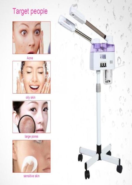 Vapore per viso e macchina a spruzzo freddo Vapore facciale Home Spa Ozono Cottura a vapore Ion Sparyer Skin Beauty Spa Facial7021517