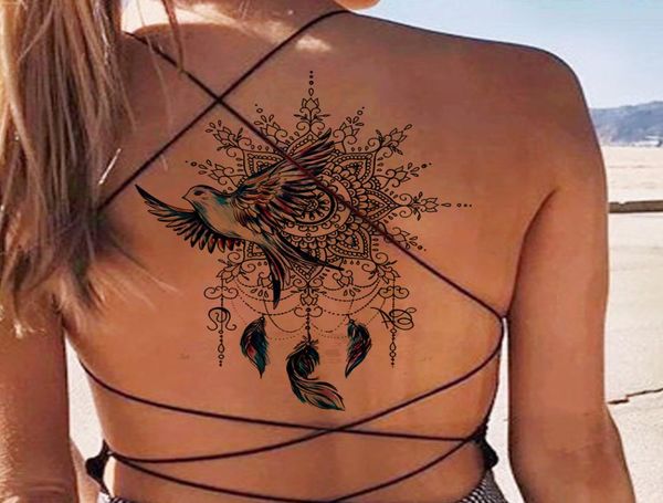 Blume Vogel Totem Temporäre Tattoo Aufkleber Feder Wasserdichte Tattoo Körper Kunst Gefälschte Tatoo Wasserdichte Tattoo Körper Kunst Gefälschte Tatoo4673728