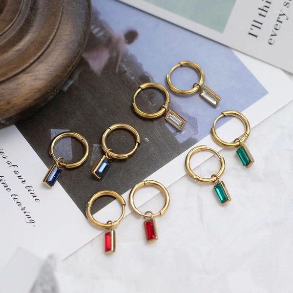 Orecchini a cerchio Moda Donna Uomo Rotondo in acciaio inossidabile Colore argento Nero Oro Gioielli in cartone animato per un regalo