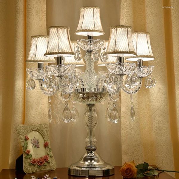 Настольные лампы светодиодные хрустальные лампы для спальни прикроватные современные светильники для гостиной для кровати декоративное внутреннее освещение