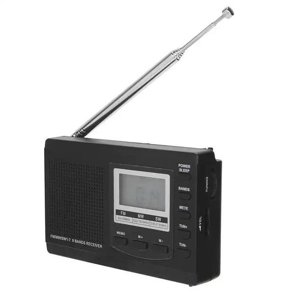 Радио HRD310 портативное радио мини стерео FM/MW/SW приемник с цифровыми часами 3,5 мм наушники карманное радио FM стерео радиоприемник