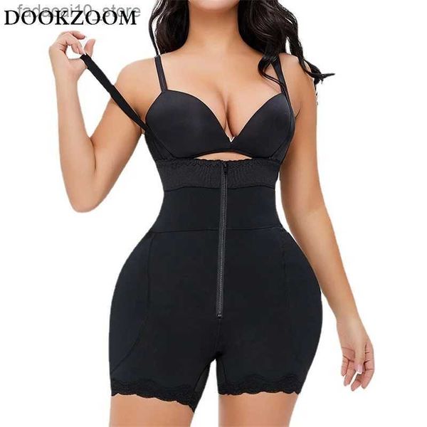 Taillen-Bauch-Shaper, Po-Heber, Shapewear, Ganzkörper-Shaper, Unterwäsche, künstliches Gesäß, Hüftpolster, Enhancer, kurze Träger, schlankere Taille, Postpartum, Q240110