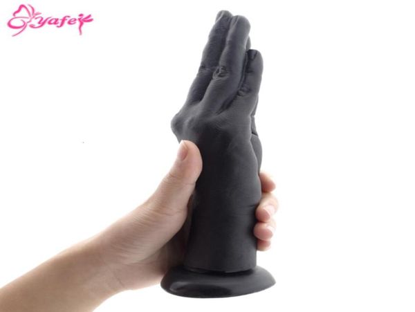 Plugue anal de silicone inserção rolha punho brinquedos sexuais vibrador de pelúcia mão vibrador braço produtos sexuais masturbação feminina para mulher y1910175080300