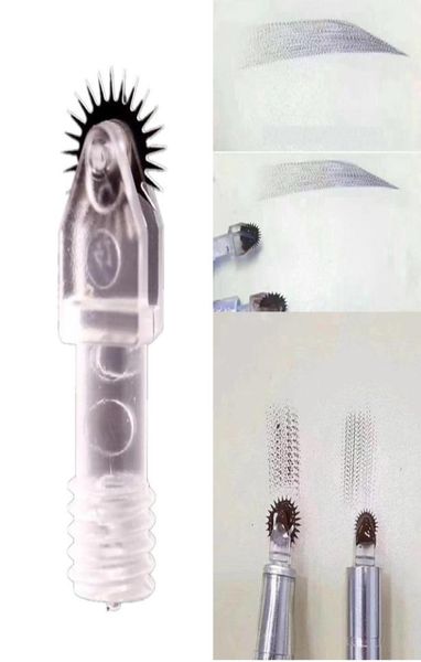 Tek Kullanımlık Sis Gölgelendirme İğneleri Silindir Pimi Kaş Gölgelendirme için Mikrobladlı İğne Nakış için Uygun Manuel Microblading Pen4723669