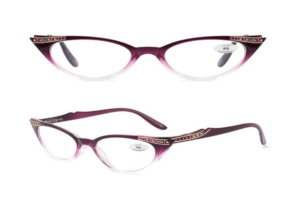 Mode Cat Eye Lesebrille Ganze für Frau Designer Frauen039s Leser Großen Rahmen Billig 100 150 200 250 300 2215653