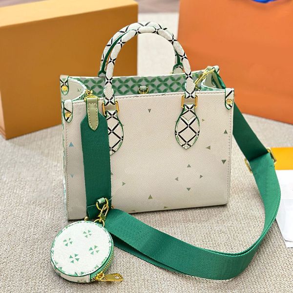 Designer bolsa bolsa verde sacola de ombro sacos de compras grande capacidade totes bolsas de couro genuíno mulheres à prova d'água dois lados mulheres bolsa hobo