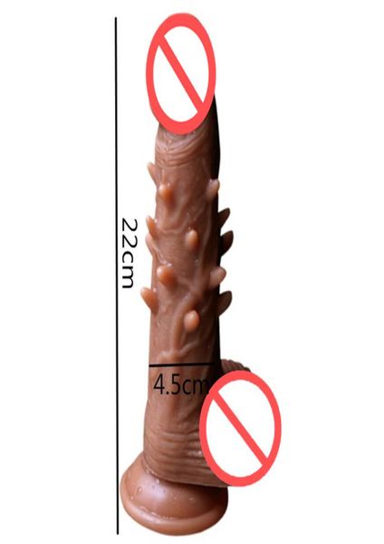 Silicone macio farpado realista grande vibrador com ventosa artificial grande pênis masturbação feminina brinquedos sexuais para women6714874