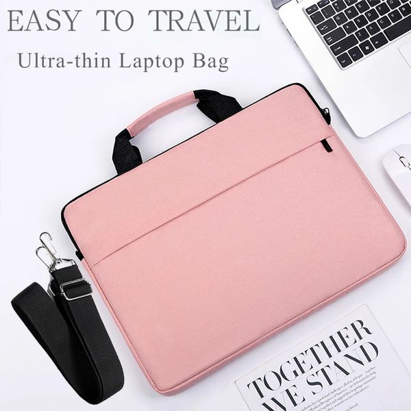 Laptoptasche 133 141 156 Zoll Notebook-Hülle für Reisen, Tragen für MacBook Air Pro, wasserdichte tragbare Computer-Handtasche 240109