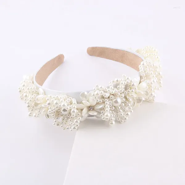 Haarspangen, Perlen-Blumen-Stirnband, modisch, klarer Wind, eingelegte Partikel, personalisierte Stirnbänder, Accessoires, Kopfbedeckung 941
