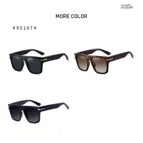 Designer-Sonnenbrillen für Damen, Tom-Sonnenbrillen, Ford-Herrenbrillen, große quadratische Sonnenbrillen, modische Stücke, hochwertige, leicht konturierte Brillen, Cicada88, Cicada88