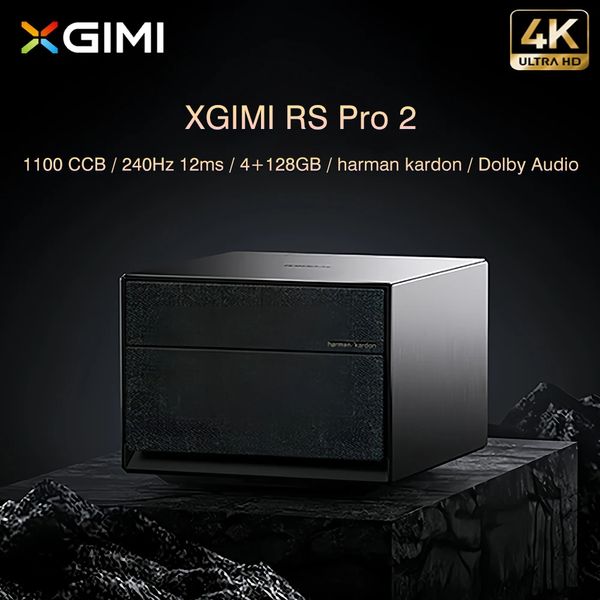 2024 НОВЫЙ XGIMI RS Pro 2 4K проектор UHD 4K DLP LED 3D проектор видео домашний кинотеатр кинотеатр 4 + 128 ГБ китайская версия умный домашний телевизор