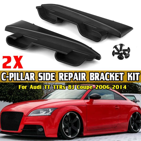 Neues Paar Heckpaketpakete Gepäckabdeckung C-Stil-Seitenhalterungsreparatur für Audi TT TTRs 8J Coupé 2006-2014 8J8898283 8J8 898 283