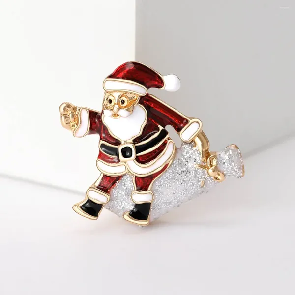 Broches elegantes personalizados, boneco de neve de papai noel, agulha de peito de óleo, figura de palhaço de liga, emblema, acessórios de terno masculino/feminino