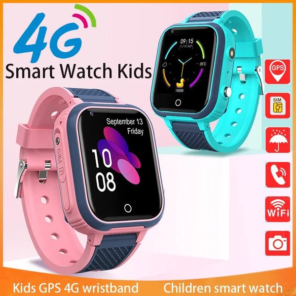 Dispositivi Xiaomi Mijia 4G Smart Watch Bambini GPS WIFI Videochiamata SOS Monitor fotocamera IP67 Impermeabile Smartwatch bambino Orologi da polso per bambini