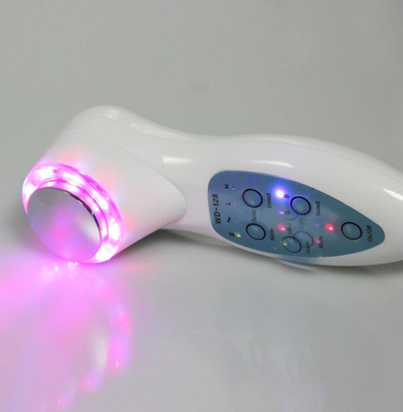 Pon Ringiovanimento PDT Terapia della luce LED 3 MHz Massaggiatore viso ad ultrasuoni Antiage Uso domestico Strumento di bellezza Strumento per la cura della pelle9150945