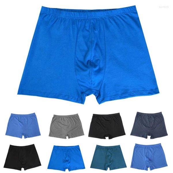 Cuecas masculinas boxer macio cintura alta algodão briefs roupa interior masculino shorts bottoms calcinha respirável plus size