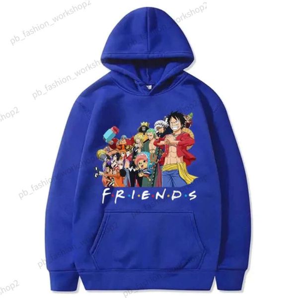 Herren Hoodies Sweatshirts Anime One Piece Hoodie Männer und Frauen Harajuku Pullover Langarm Lose Streetwear TopsHerren Bles22 583