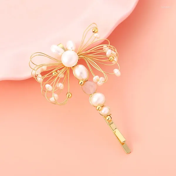 Grampos de cabelo Moda Borboleta Hairpin Elegante Temperamento Menina Doce Vento Restaurando Formas Antigas Contratadas Bang Clip Uma Palavra