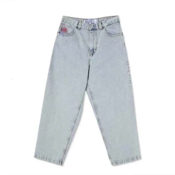 Комфортные джинсы больших брендов для мальчиков Дизайнерские конькобежные широкие брюки Свободные джинсовые повседневные брюкиdhfw Любимая мода Rushed Polars Роскошные популярные