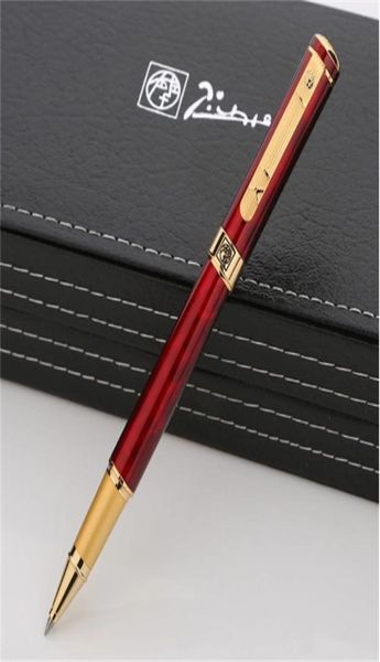 Роскошная ручка Picasso 902, винно-красная, с золотым покрытием, гравировка, шариковая ручка-роллер, офисные принадлежности для бизнеса, ручки для письма, гладкие варианты, ручки wi1028214