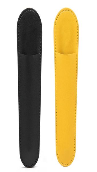 Astucci per matite 2x Custodia per penna stilografica Borsa in pelle PU Custodia Jinhao Maniche Regali Custodia per penne stilo Nero e Giallo4833081