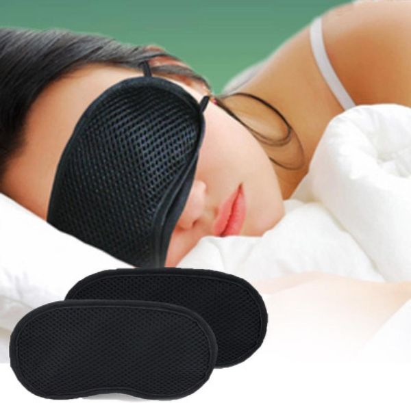 Carbone di bambù tranne l'odore traspirante maschera per gli occhi per il sonno maschera per gli occhi regolabile con paralume in tessuto di cotone comoda protezione per gli occhi traspirante who6315637